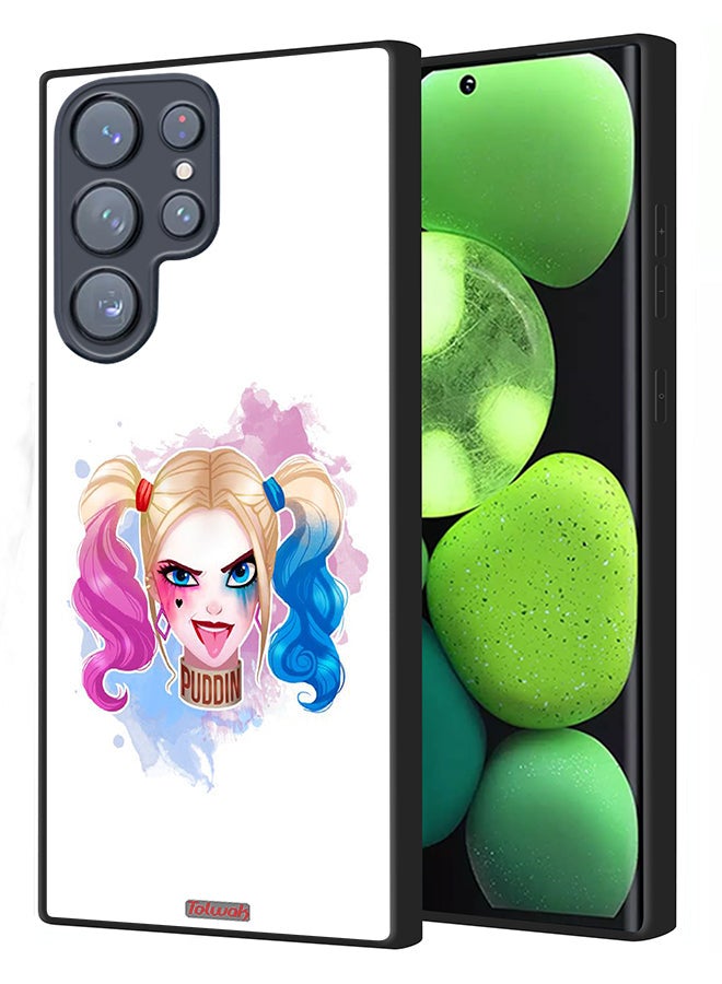Tolwak Samsung Galaxy S22 Ultra 5G Protective Case Cover Harley Quinn Art - Image 1