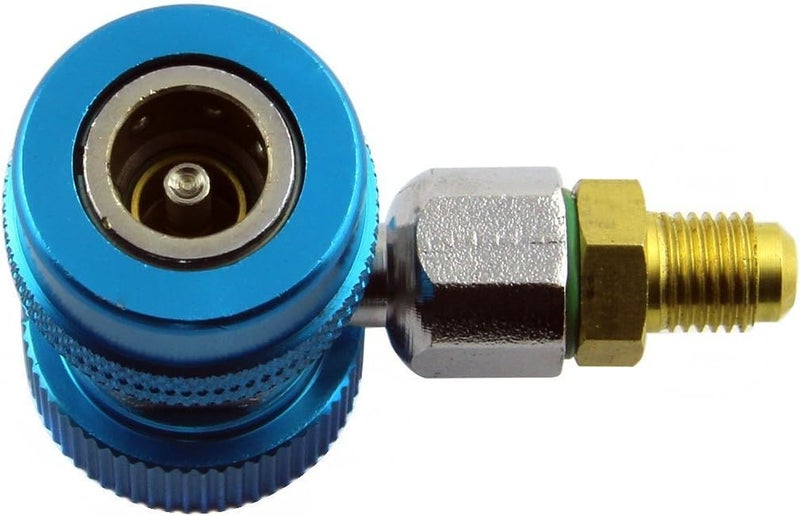 eoocvt R134a Quick Coupler Adapters 90 Deg High LOW A/c Air Conditioning Manifold Freon - Image 5