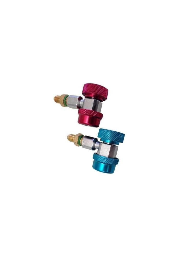 eoocvt R134a Quick Coupler Adapters 90 Deg High LOW A/c Air Conditioning Manifold Freon - Image 1