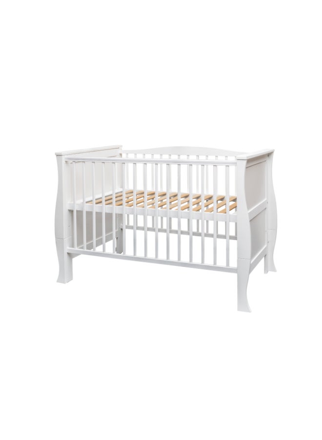Kinder Valley 3-In-1 Hannah Sleigh Cot Bed - White - Image 4