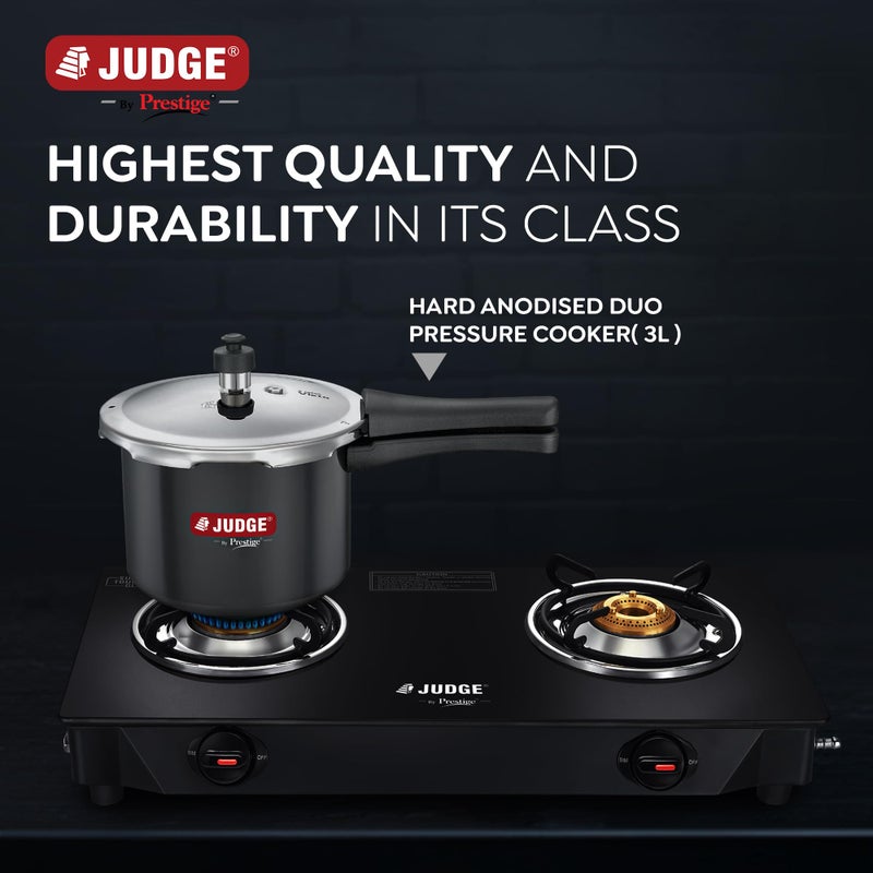 Judge by Prestige Vista 3 L Induction Bottom Outer lid Pressure Cooker (Hard Anodized) - Image 2