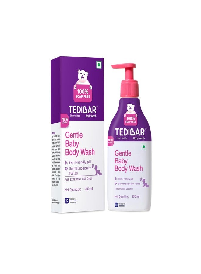 Tedibar Rich Moisturising Baby Body Wash 250ml with Skin Friendly PH | 100% Soap & Alkali Free | Prevents Dryness & Rahses | Dermatologically Tested | x Pack of 6 - Image 2