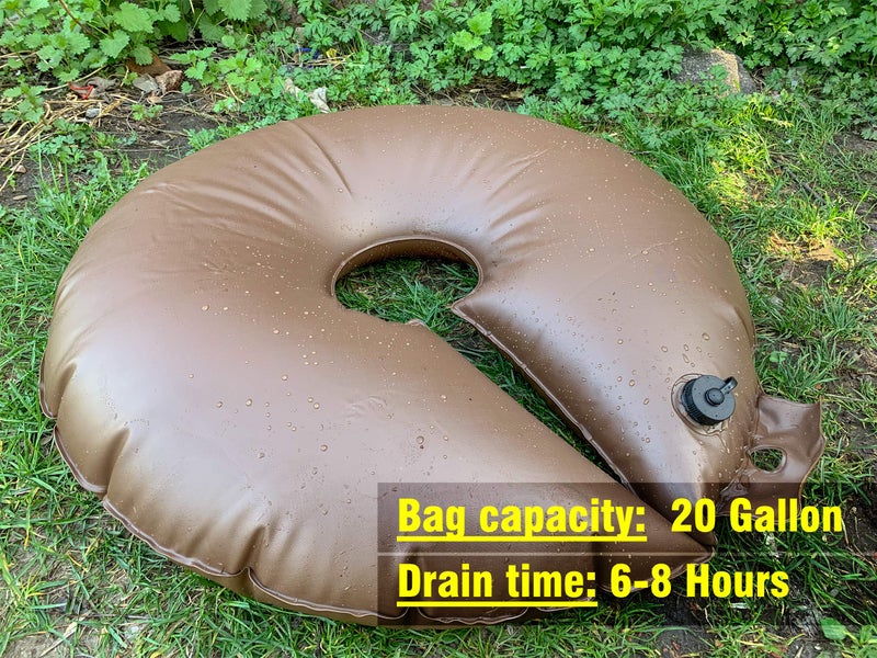 Highlight All New Extra Large 20 Gallon Tree Watering Ring/Bag(2 Pack),Deep Root&Slow Release&Automatic Drip Irrigation Watering System, Low-Profile Great for Multi-Trunk Newly Planted Small Trees and Shrubs - Image 2