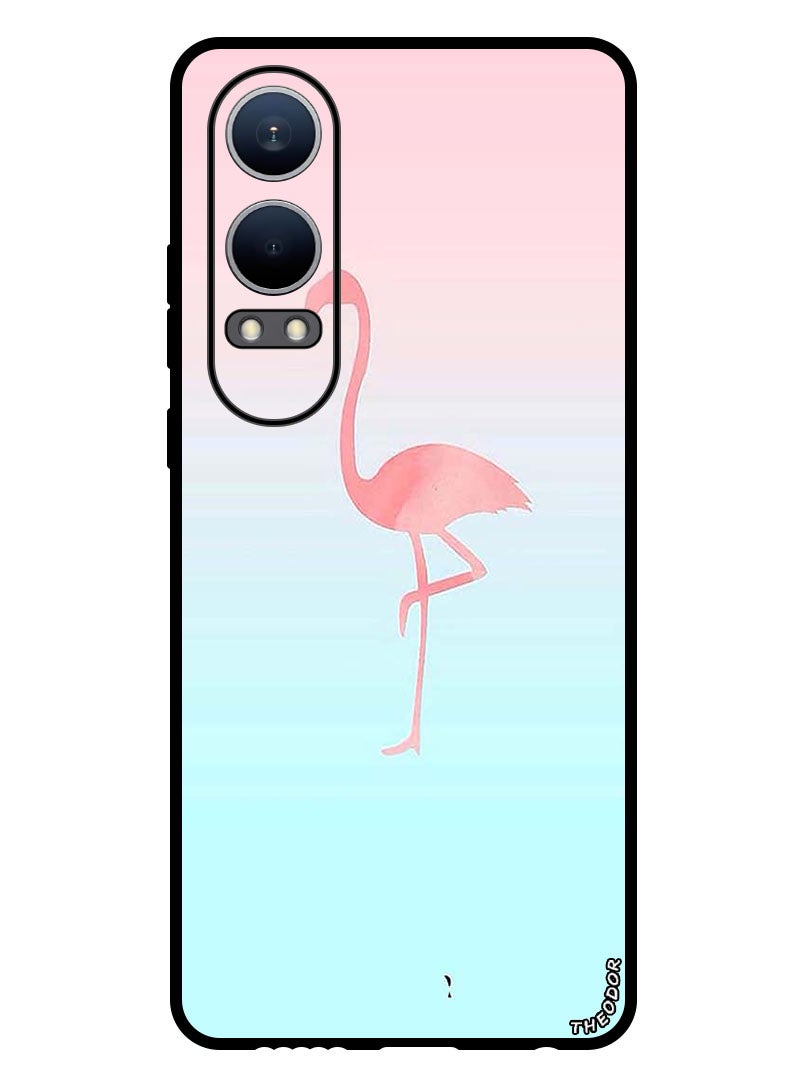 Theodor Protective Case Anti Scratch Shock Proof Bumper Cover For OnePlus Nord CE4 Lite Pink Flamingo - Image 1