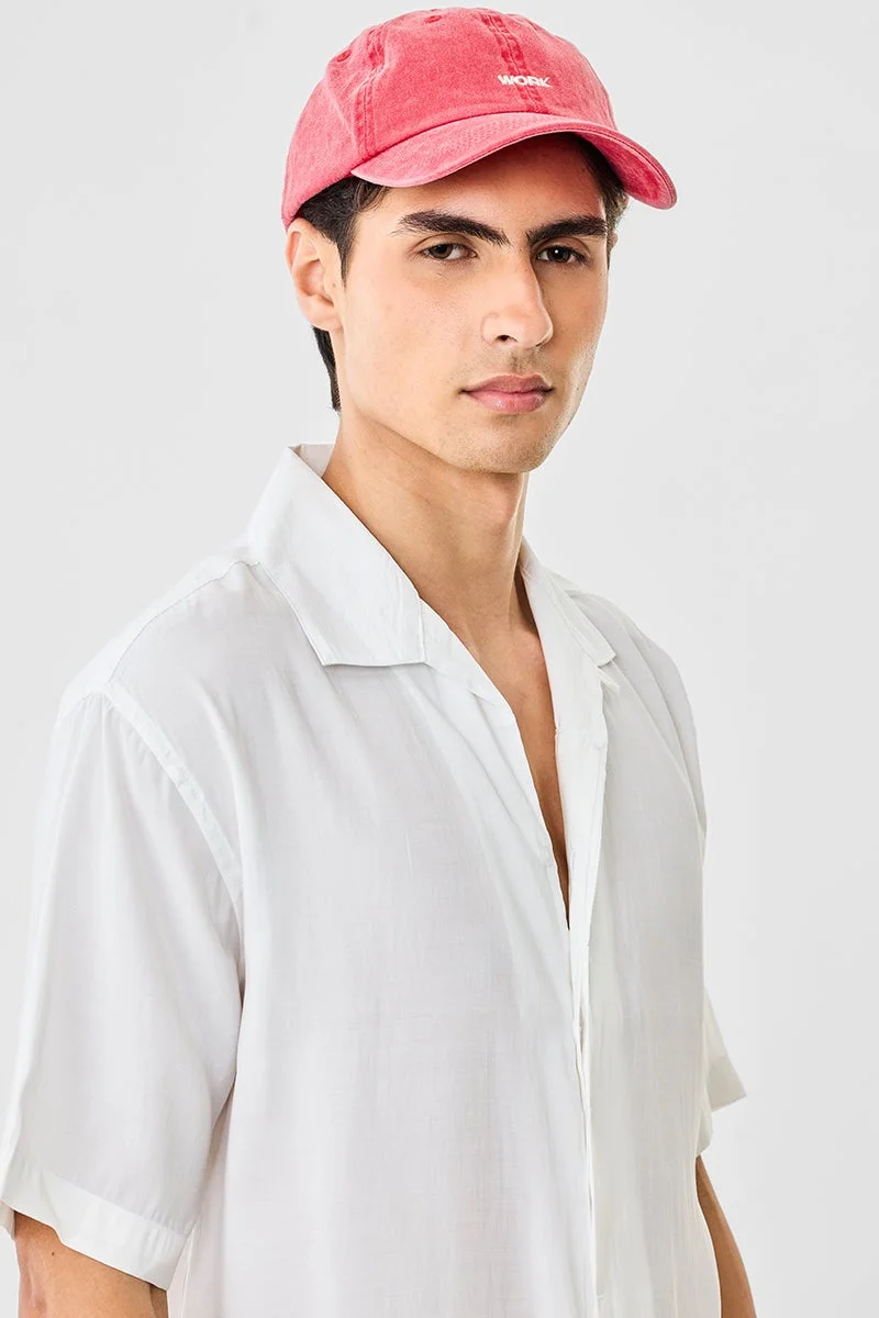 سنيتش قميص أبيض بقصة عادية