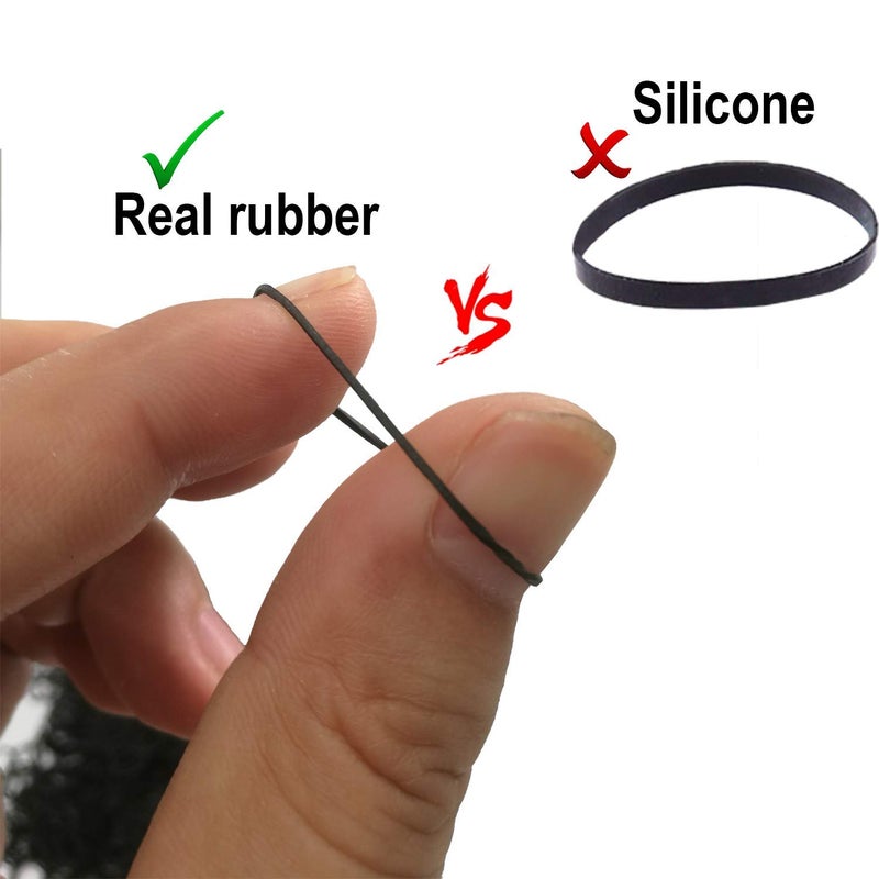 Tandem Small Elastics Stretchy Hair Tie Ponytail Hair Rubber Band Black 500 pcs Pack of 1 - Image 5