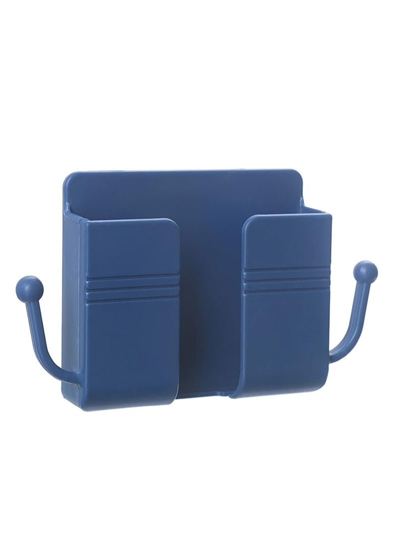 Mobile Phone Holder Hanging Bin Shelf Wall Phone Holder Remote Control Phone Holder for Wall Mobile Holder Multi-Functional Storage Rack Abs Wall Mount Controller