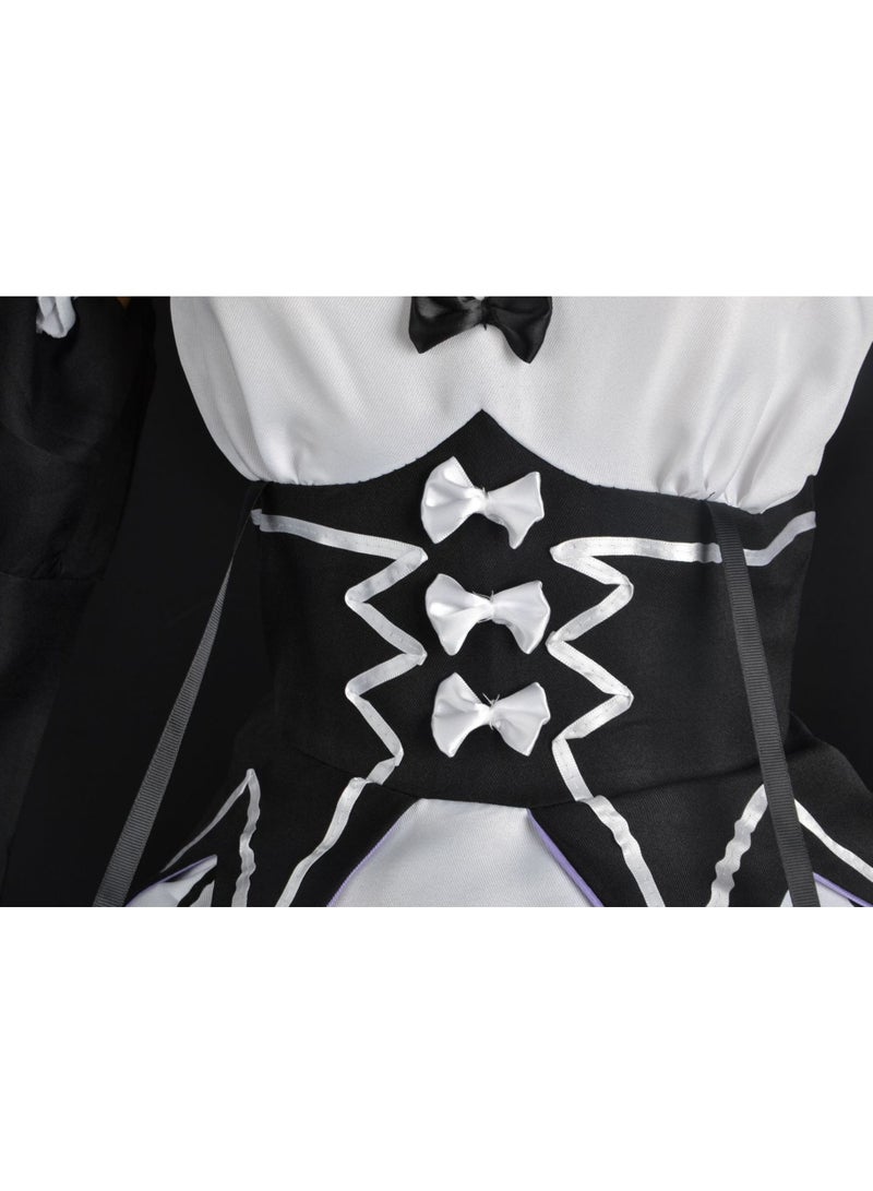 Re: Zero Starting Life in Another World Rem Lam Cosplay Costume Dress Game Uniform Set  ﻿  - Image 4