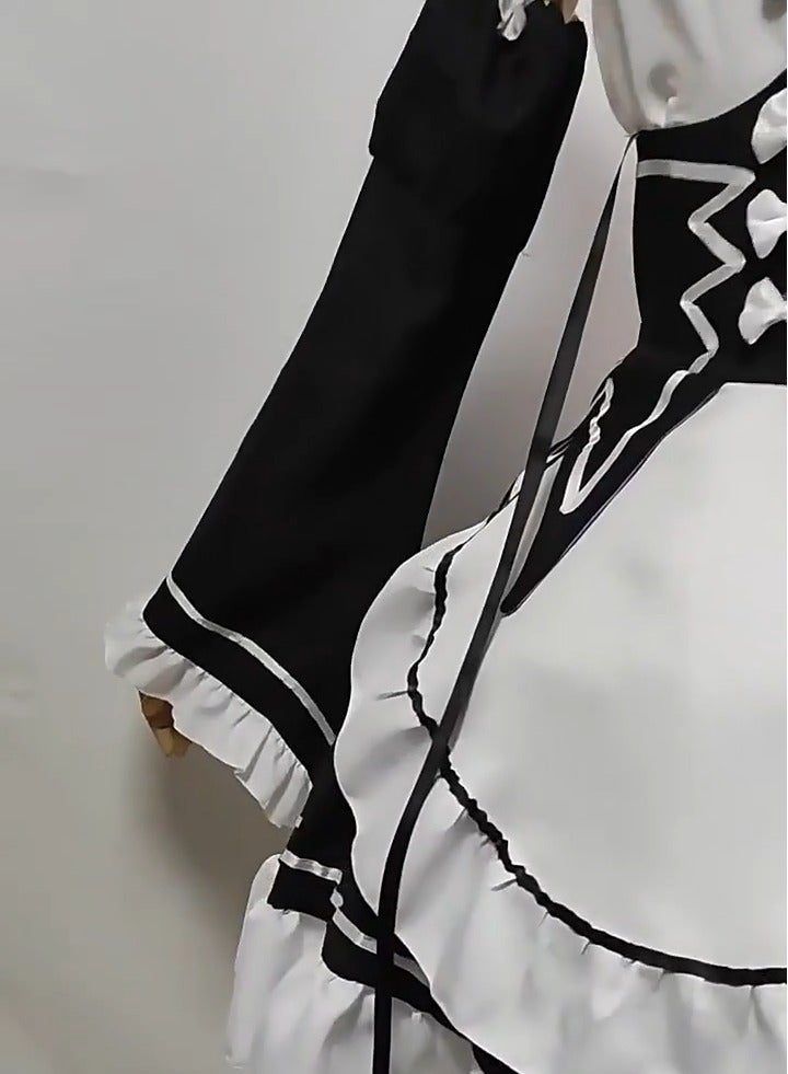 Re: Zero Starting Life in Another World Rem Lam Cosplay Costume Dress Game Uniform Set  ﻿  - Image 5