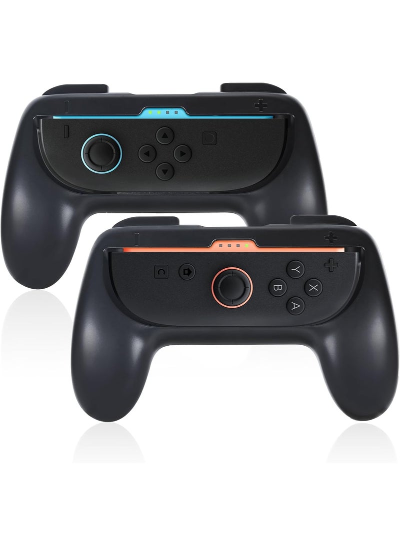 مقبضات تحكم Joy-Con لـ Nintendo Switch/OLED/Switch2 | مقبضات يد يسار ويمين مع ملحقات متوافقة | تصميم مضاد للانزلاق - Image 1