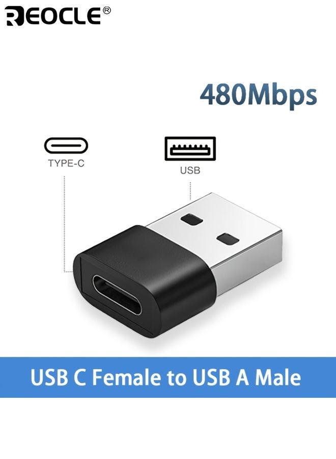 REOCLE USB to Type-C Adapter Safe Charging Fast Transfer OTG Function Portable Charger Cable Converter for Air Pods IPhone Ipad and MacBook - Image 1