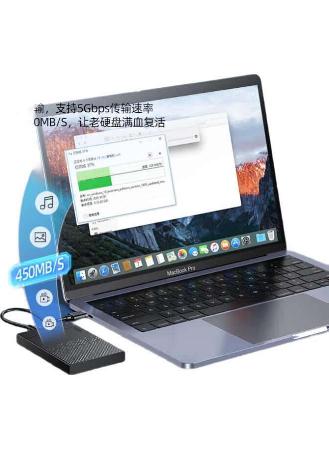 Superior Youyuezhe External Hard Drive Enclosure, 2.5-Inch, Usb 3.0 To Sata, Compatible With Laptops, Ssd And Mechanical Hard Drives, S233B - Image 3
