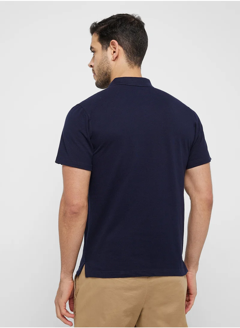 Robert Wood Logo Polo Shirt