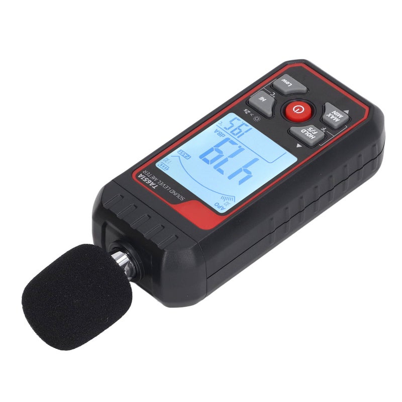 Sound Level Meter Sensitive Accurate Measurement Quick Response LCD Backlit Noise Tester Black - Image 4