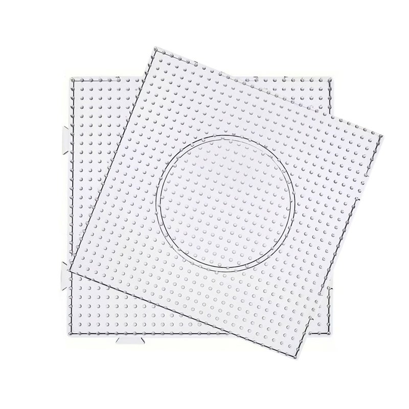 2Pcs Transparent Bead Melting Mats for 5mm Interlocking Beads DIY Craft Tool - Image 1