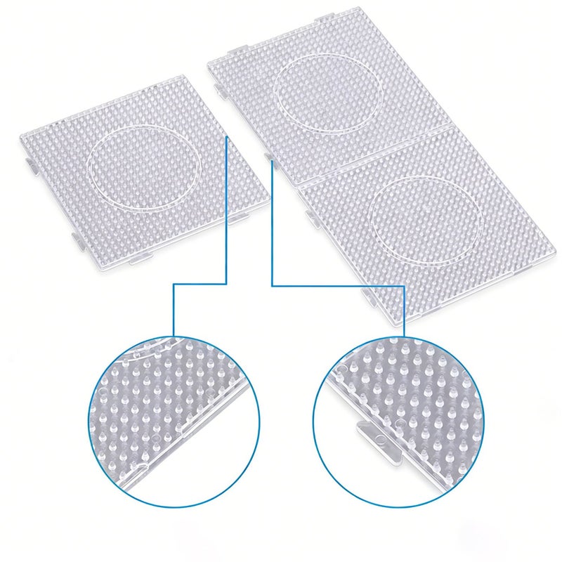 2Pcs Transparent Bead Melting Mats for 5mm Interlocking Beads DIY Craft Tool - Image 3