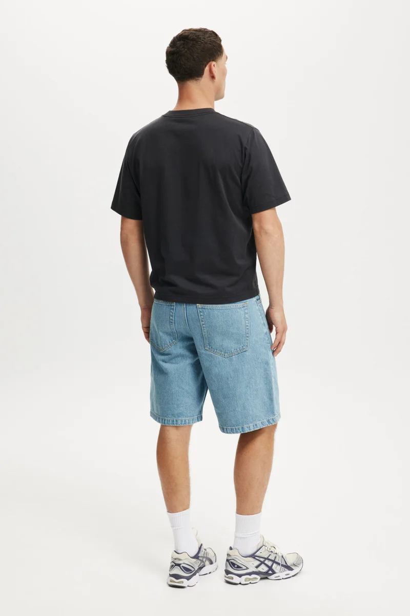 Cotton On  BAGGY DENIM SHORT for Men | Best Price UAE
