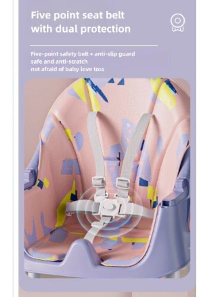 FULL JOY Multi-functional adjustable foldable baby dining and dining chair with hanging toys - Image 5