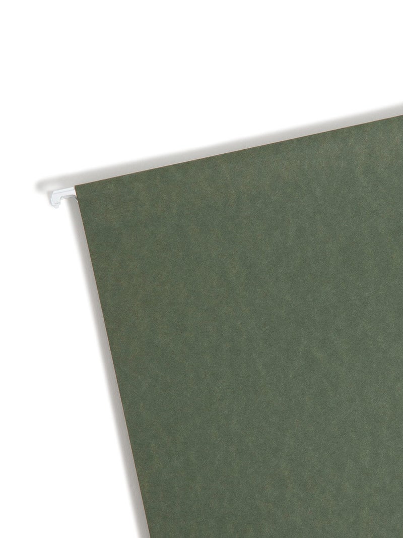 Smead Supplies Extra Capacity Hanging File Folders, 25 Reinforced Hang Folders, Heavy Duty 3 Inch Expansion, Designed for Bulky Files and Charts, Letter Size, Standard Green, 25 Pack (64279) - Image 3