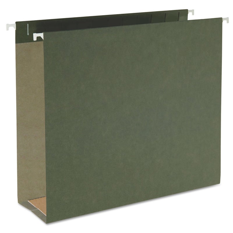 Smead Supplies Extra Capacity Hanging File Folders, 25 Reinforced Hang Folders, Heavy Duty 3 Inch Expansion, Designed for Bulky Files and Charts, Letter Size, Standard Green, 25 Pack (64279) - Image 4