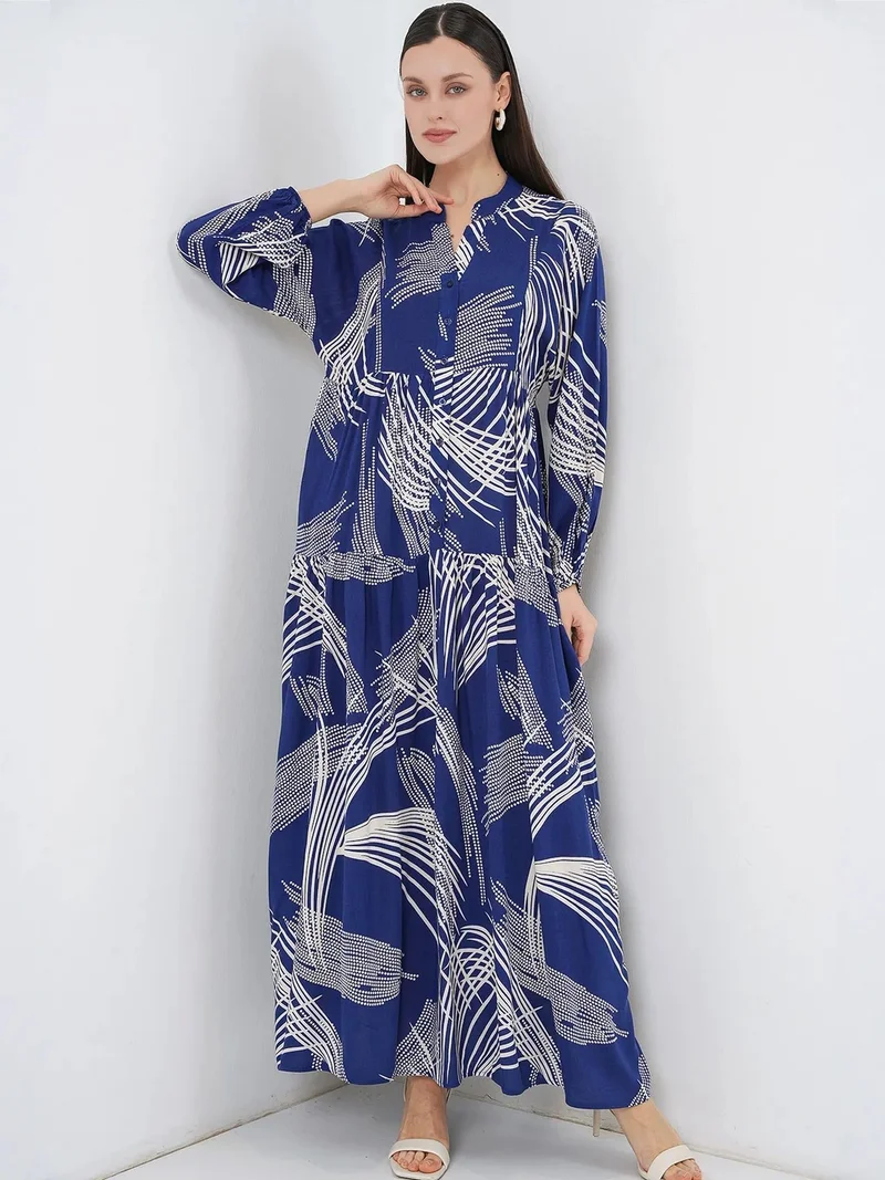 بيغ دارت BDART Patterned V-Neck Maxi Dress