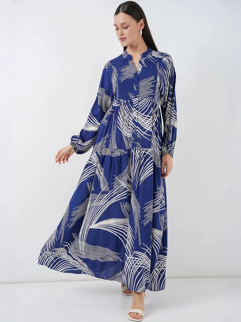 بيغ دارت BDART Patterned V-Neck Maxi Dress