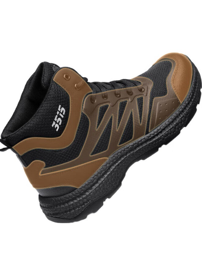 Strongman Men'S Boots 3515 Combat Boots Breathable Shock Absorption New Style Outdoor Anti-Puncture Mountaineering Training Boots Jds230G Black 42 - Image 1