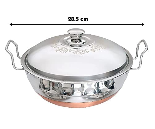 WayMore® Stainless Steel Idli Dhokla Cooker Multi Kadai with Copper Bottom All-in-One Big Size 6 Plate, 2 Idli Steamer | 1 Mini Idli | 2 Dhokla Steamer | 1 Patra | Momos Steamer | 4 in 1 | 28.5 cm Dia. - Image 2