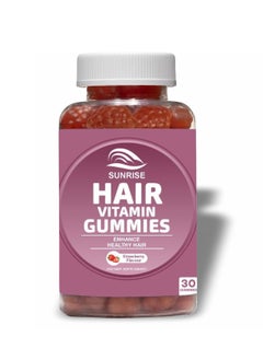 SUNRISE Hair Vitamins Biotin 2500mcg Gummies 30's | Enriched With Vitamin C, Vitamin E, Zinc & Folic Acid For Stronger and Thicker Hair  - Image 1