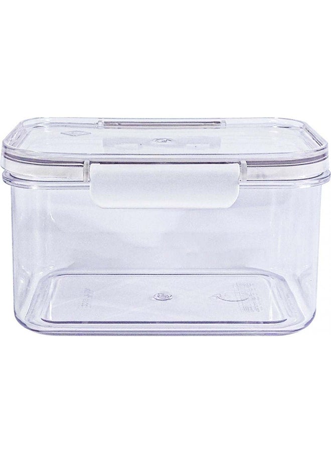 DANUBE HOME Proo Food Container Polyethylene Terephthalate plus Tpe Re-Usable Food Storage Containers Stackable Kitchen Organizer Boxes For Kitchen & Dining Room L18.5Xw14Xh10.5Cm - Clear  - Image 2