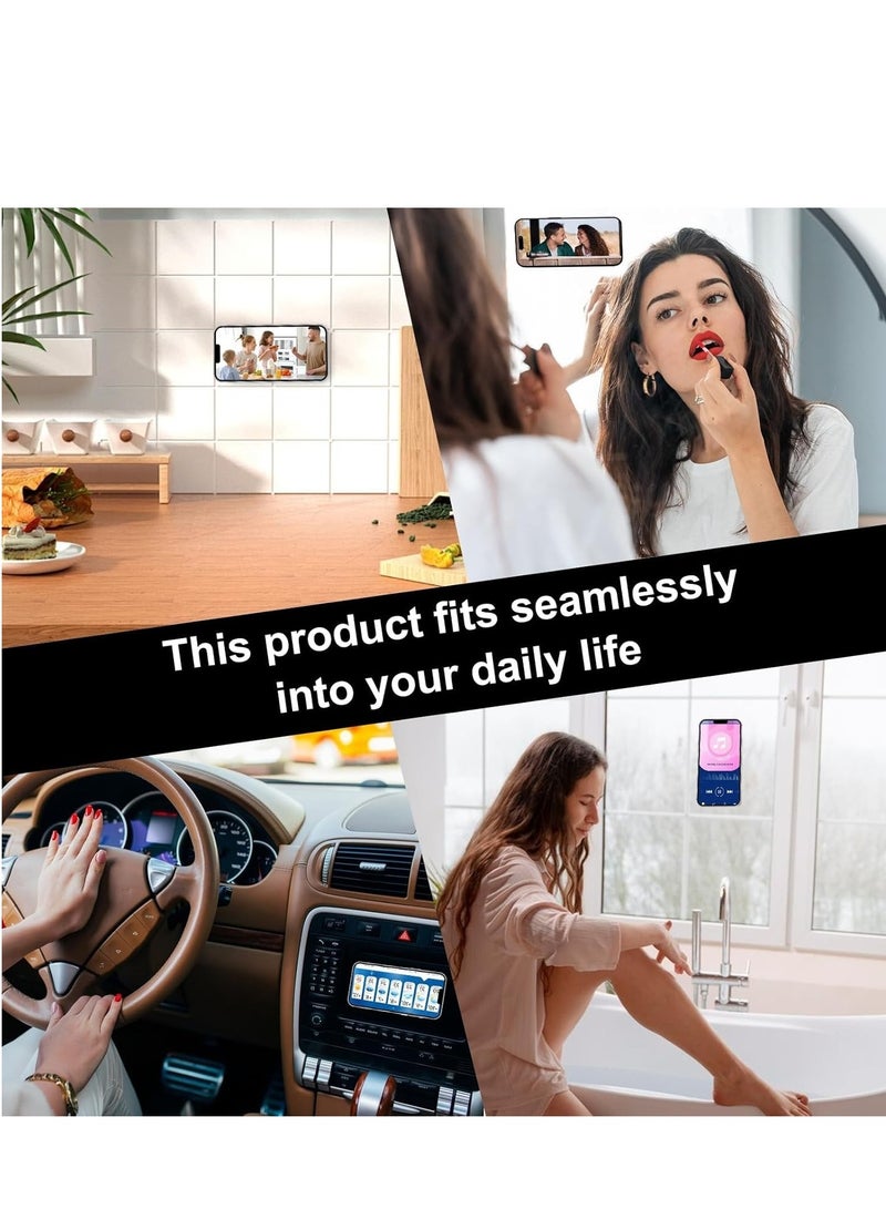 Silicone Suction Cup Phone Case Mount Double Sided, Phone Accessories Hands-Free Strong Grip Holder for Selfies and Videos, Silicon Phone Stand for iPhone and Android (Baby Blue)  - Image 4
