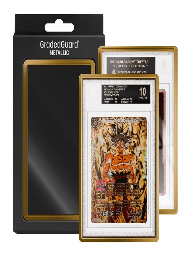 GradedGuard Graded Card Guard Case for Standard BGS Slab Case | Metallic Colors | Matte Finish | Stackable | Made to Fit BGS | Solid TPU and PC Design. (Gold) - Image 2