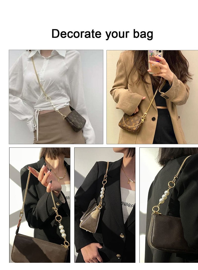 23-Inch Gold Purse Chain with Spring O-Ring Buckle - Universal Tote and Satchel Chain Extender, Perfect Replacement Strap for Women’s Bags, Ideal Gift Option