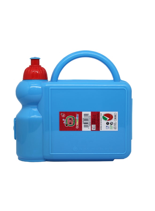 كوكوميلون 112-09-022 طقم صندوق غداء وزجاجة مياه للأطفال عالي الجودة أزرق 350 مل - Image 5