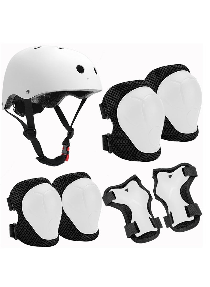 Arabest Kids Bike Helmet, Sports Protective Gear with Knee Pads and Elbow Pads, Children Protective Gear Kit for Skateboarding - Image 1