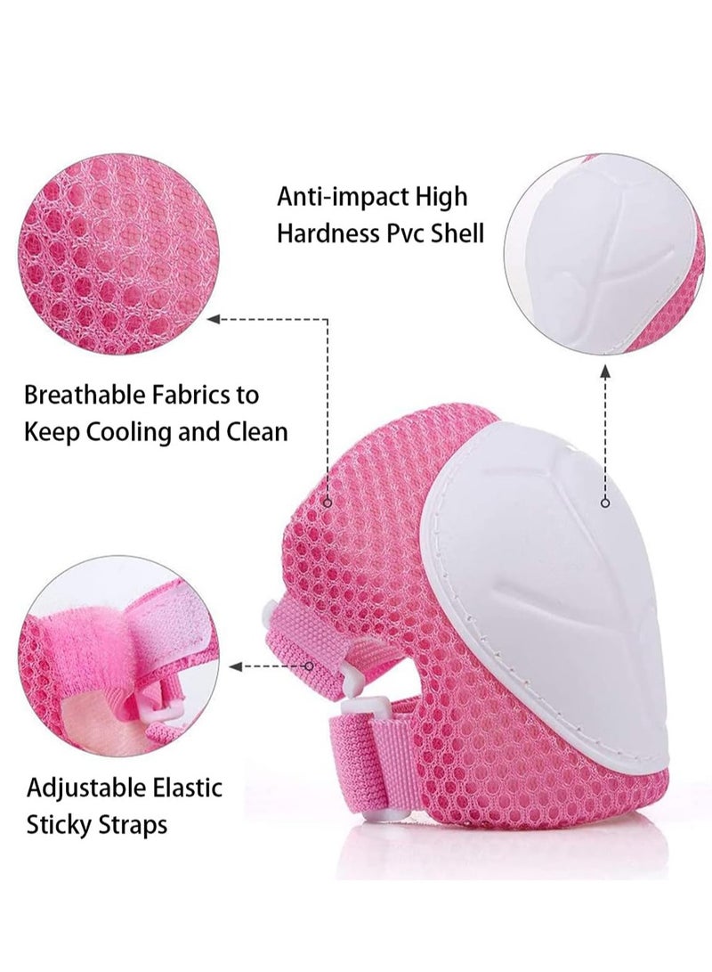 Kids Bike Helmet, Sports Protective Gear with Knee Pads and Elbow Pads, Children Protective Gear Kit for Skateboarding