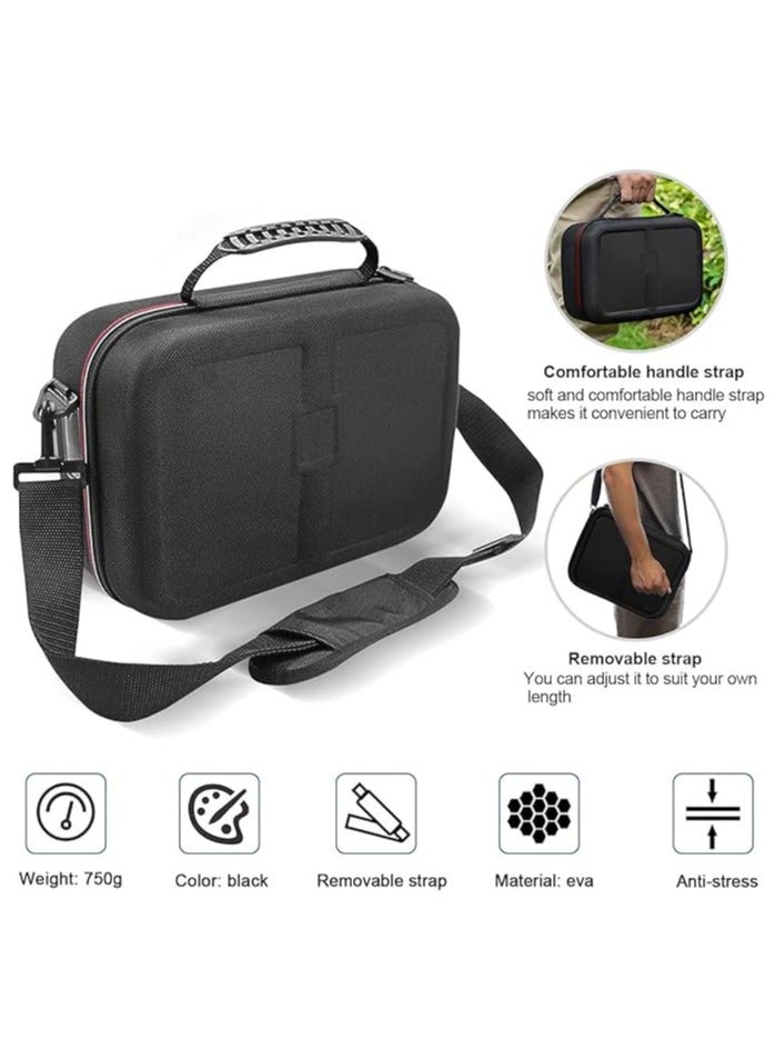 Luxury travel carrying case for Nintendo Switch and Switch OLED, sturdy large storage pouch for accessories, console, base, Joy-Cons, Joncon Grip, Pro controller - with shoulder strap - Image 5