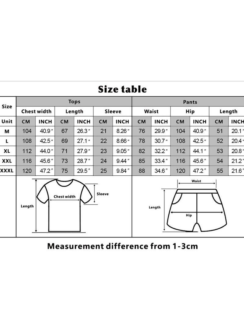 KUYING New Dragon Ball Short Sleeve Shorts Loose Two Piece Set  - Image 2