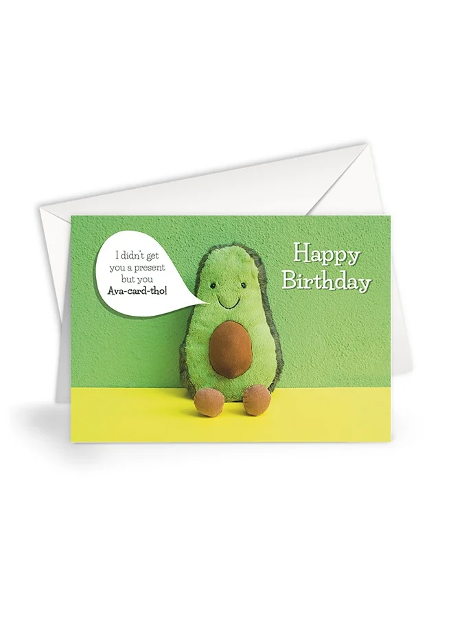 Share the Love Fun Avocado Birthday Card – Perfect for Birthdays, Cute & Whimsical Design