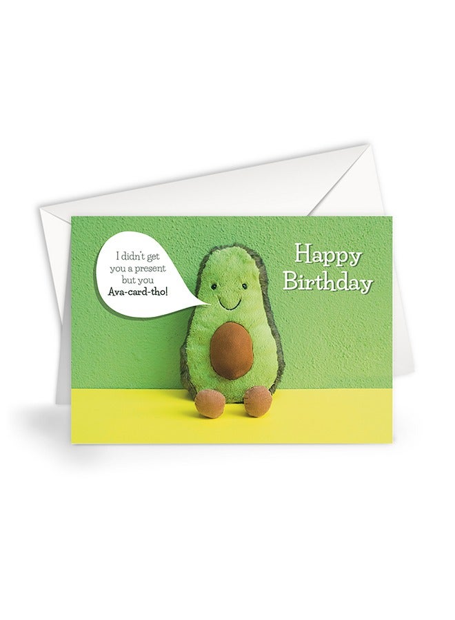Share the Love Fun Avocado Birthday Card – Perfect for Birthdays, Cute & Whimsical Design - Image 1