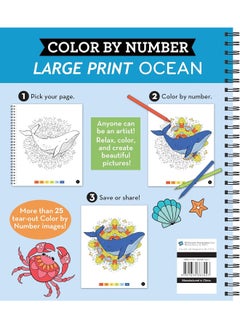 Publications International Brain Games - Color by Number - Large Print: Ocean  - Image 3