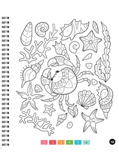 Publications International Brain Games - Color by Number - Large Print: Ocean  - Image 4