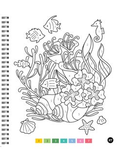 Publications International Brain Games - Color by Number - Large Print: Ocean  - Image 5