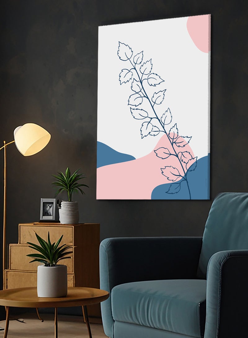 LOWHA Canvas Wall Art Stretched Over Wooden Frame with Tree Branch Abstract Painting - Image 2