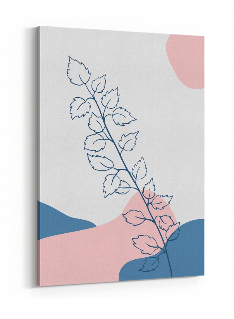 LOWHA Canvas Wall Art Stretched Over Wooden Frame with Tree Branch Abstract Painting - Image 4