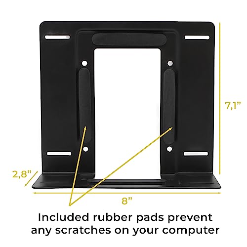 HumanCentric SFF Under Desk PC Mount and PC Wall Mount Bracket for Small Form Factor Desktop Tower, UPS Wall Mount Bracket, Adjustable CPU Holder with Straps, Hardware Included - Image 5