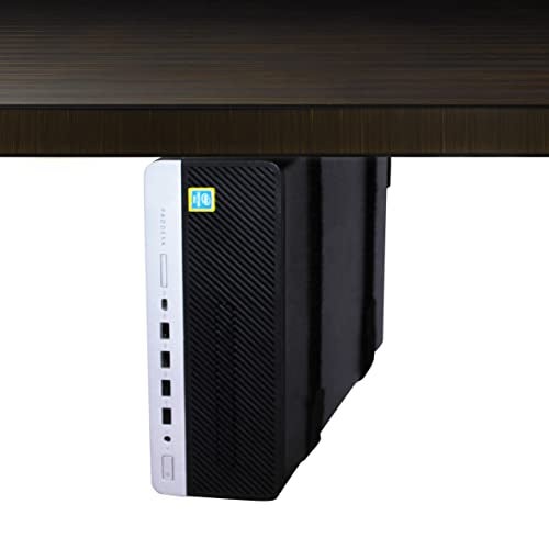 HumanCentric SFF Under Desk PC Mount and PC Wall Mount Bracket for Small Form Factor Desktop Tower, UPS Wall Mount Bracket, Adjustable CPU Holder with Straps, Hardware Included - Image 1