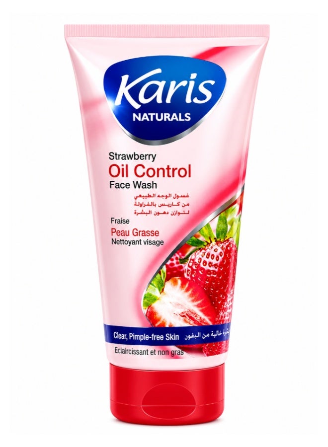 Karis Face Wash to Cleanse and Balance Skin Oils with Strawberry 150 ml - Image 1
