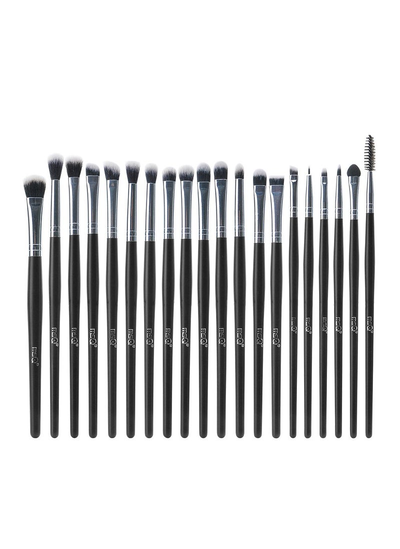 MSQ MSQ Eyeshadow Brushes Set 20pcs Makeup Eye Brushes Eyeshadow Blending Brush Eyebrow Eyeliner Lip Brush Beauty Brushes-Black 