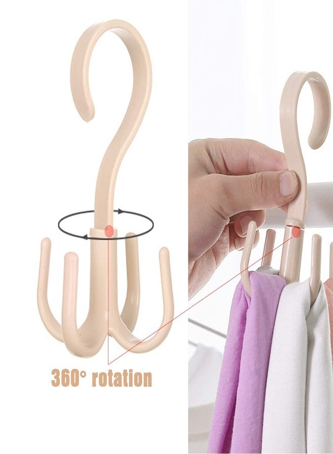 AG E-Com Belt Hangers for Closet Organizer, 360 Degree Rotating Closet Clothes Hangers with 4 Claws, Scarf Tie Rack Hooks for Belts 4 Colors for Handbags Hats Scarf Tie Accessories - Image 3